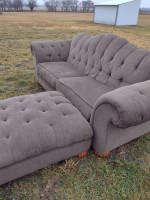 Vintage Corduroy Sofa with Chaise