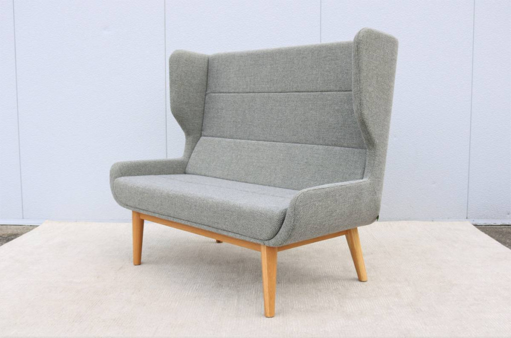 Modern Naughtone for Herman Miller Hush High Wing-Back 2 Seat Sofa