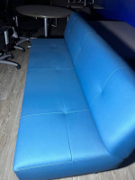 Blue Sofa and ottoman
