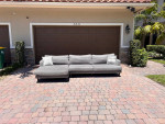 City Furniture Grey Sectional Sofa (FREE DELIVERY)