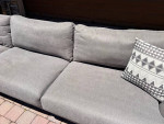 City Furniture Grey Sectional Sofa (FREE DELIVERY)