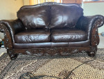 Two leather sofa
