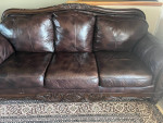 Two leather sofa