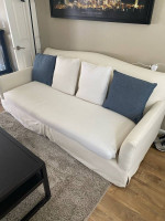 Klaussner Lindsay White Sofa