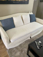 Klaussner Lindsay White Sofa