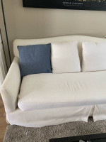 Klaussner Lindsay White Sofa