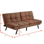 Convertible futon sofa sleeper bed couch - NEW
