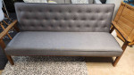 Sofa Baxton Studio Sorrento Mid-Century Retro Modern Fabric Upholstered Wooden 3