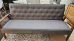 Sofa Baxton Studio Sorrento Mid-Century Retro Modern Fabric Upholstered Wooden 3