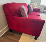 Red Apartment-Size Sofa