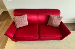 Red Apartment-Size Sofa