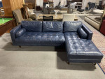 Joybird Briar Leather Sofa with Chaise