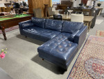 Joybird Briar Leather Sofa with Chaise