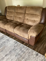 Clean Faux Leather sofa for sale