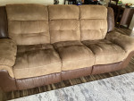 Clean Faux Leather sofa for sale