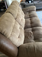 Clean Faux Leather sofa for sale