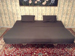 IKEA Sleeper Sofa w/Soft Cover, 2 Pillows, Storage Box- Like New