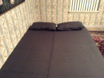 IKEA Sleeper Sofa w/Soft Cover, 2 Pillows, Storage Box- Like New