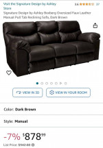 Reclining Sofa
