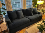 Oversized sofa and chair