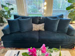 Oversized sofa and chair