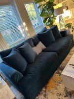 Oversized sofa and chair