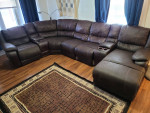 Sectional sofa, 7 pc.