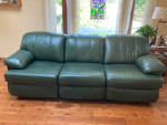 Leather Double Reclining Sofa