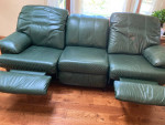 Leather Double Reclining Sofa