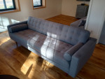 Sofa, gray textile
