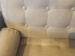 Sofa, gray textile