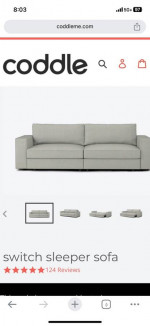 Coddle queen sleeper sofa