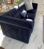 **Luxurious Sofa, Beautiful  Royal blue - Excellent Condition