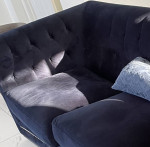 **Luxurious Sofa, Beautiful  Royal blue - Excellent Condition