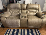 Sofa with dual electric recliners