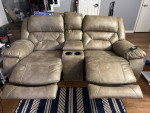 Sofa with dual electric recliners