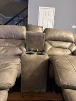 Sofa with dual electric recliners