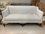 Century Chippendale Style Camel Back Sofa Single Cushion