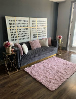 Gray & Gold Velvet Sofa For Sale!!!