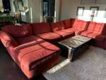 Sectional Couch with Full Sleeper Sofa