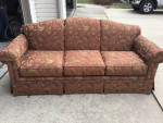 Camel back sofa