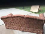 Camel back sofa