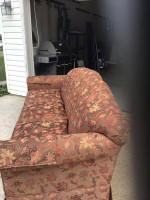 Camel back sofa