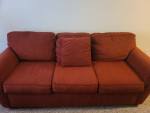 Burgundy sofa and chair for sale!!