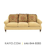 Edward Ferrell Striped Roll Arm Sofa (Was 5000)