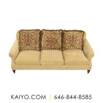 Edward Ferrell Striped Roll Arm Sofa (Was 5000)