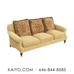 Edward Ferrell Striped Roll Arm Sofa (Was 5000)