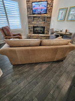 Custom 90" LEATHER Sofa