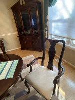 7 pc Cherry Dining room set, China cabinet, buffet & sofa table