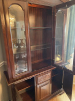 7 pc Cherry Dining room set, China cabinet, buffet & sofa table